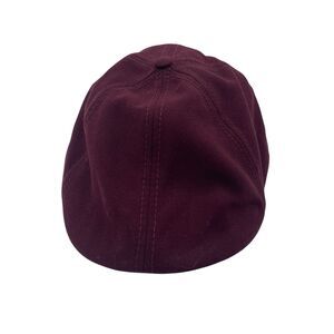 New Era EK Maroon Wool Newsboy Cap Large Flat Ivy Hat Lined